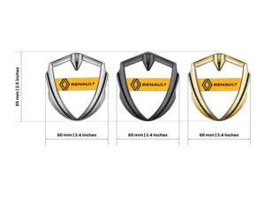 Renault Badge Auto Durevoli Eleganti Finitura Metallica